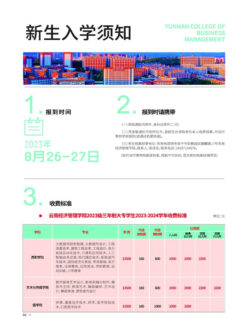 2023年bat365官方网站新生入学须知（专科） 第 3 张